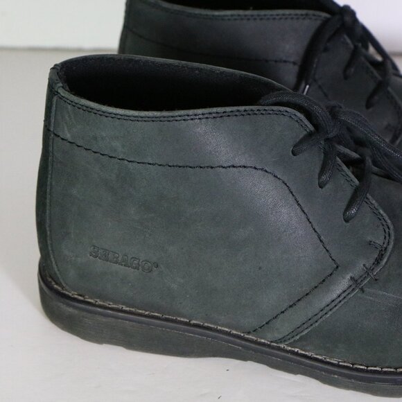 Sebago Reese Chukka Boots Mens 9 Black Leather Lace Up Low Top Comfort - Picture 2 of 8